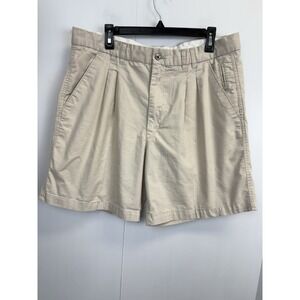 Austin Reed‎ London Chino Golf Shorts Men's Size 38 Pleated 8'' Inseam Stretch